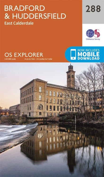OS Explorer 288 - Bradford, Huddersfield and East Calderdale
