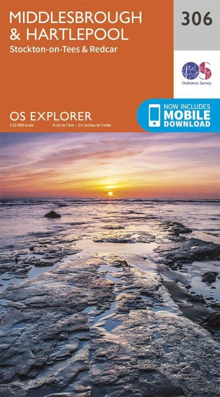 OS Explorer 306 Middlesbrough & Hartlepool
