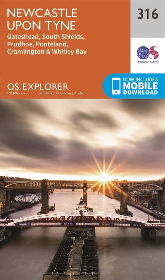 OS Explorer 316 Newcastle upon Tyne