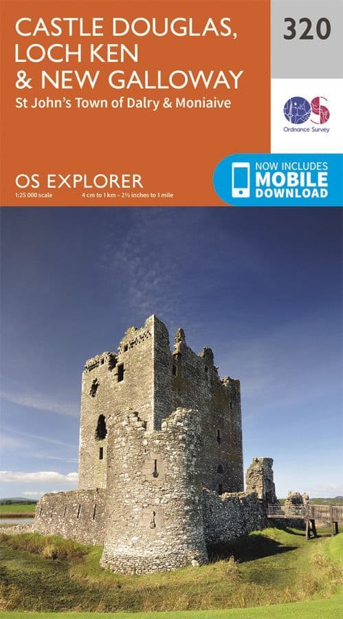 OS Explorer 320 Castle Douglas, Loch Ken & New Galloway