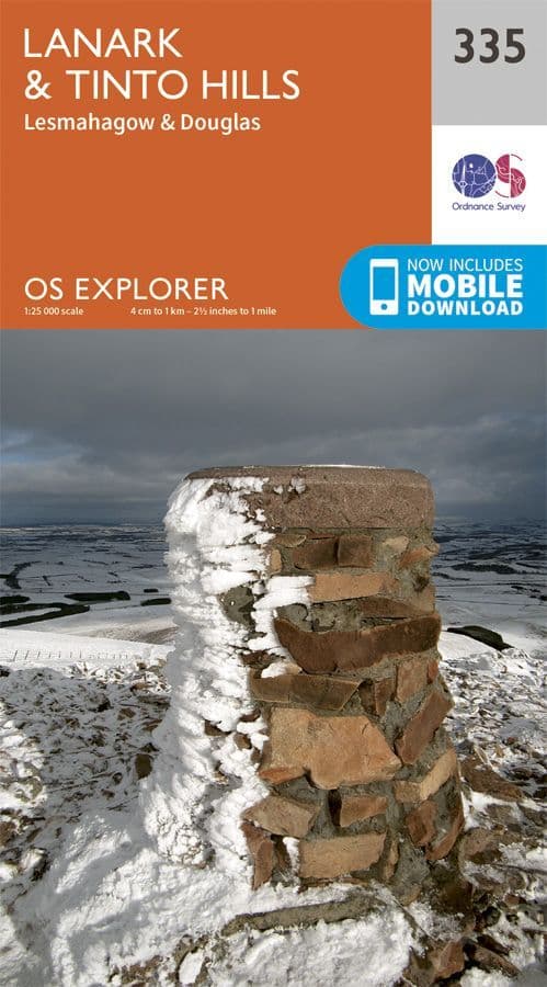 OS Explorer 335 Lanark & Tinto Hills