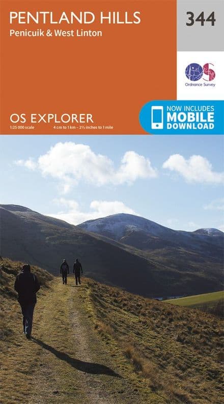 OS Explorer 344 Pentland Hills
