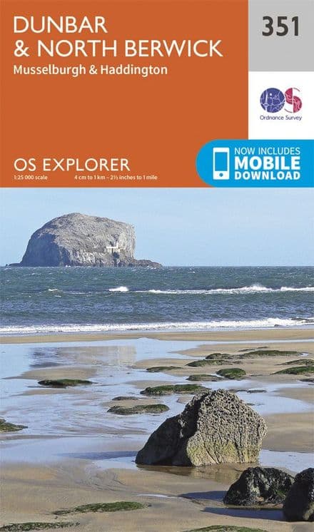 OS Explorer 351 Dunbar & North Berwick
