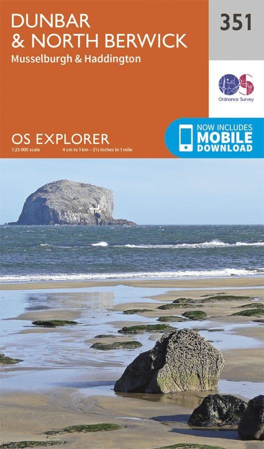 OS Explorer 351 Dunbar & North Berwick