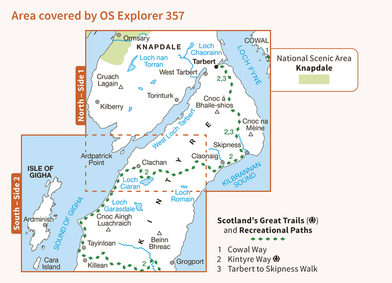 OS Explorer 357 Kintyre North