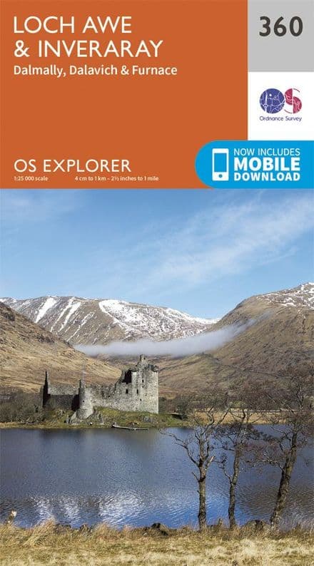 OS Explorer 360 Loch Awe & Inveraray