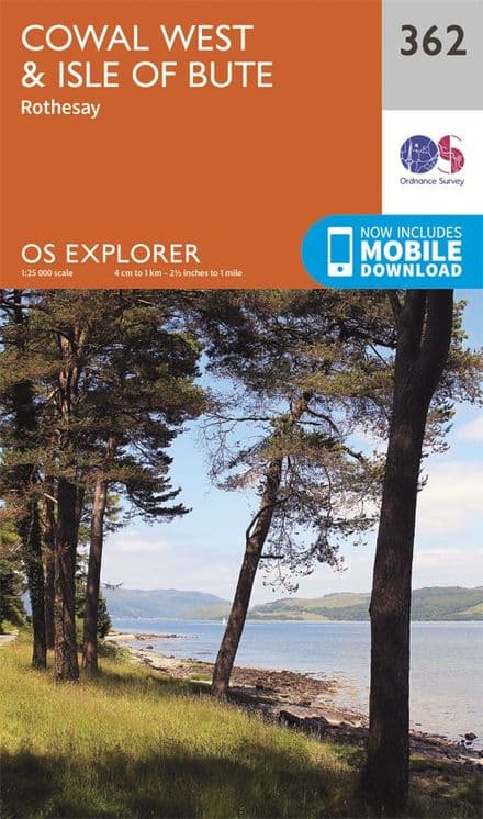 OS Explorer 362 Cowal West & Isle of Bute