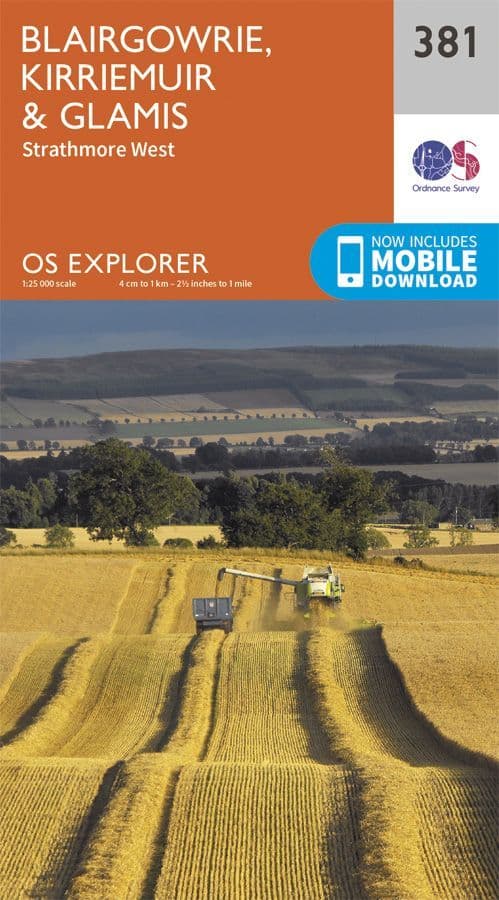 OS Explorer 381 Blairgowrie, Kirriemuir & Glamis