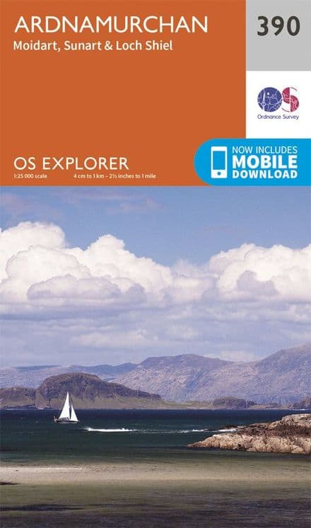 OS Explorer 390 Ardnamurchan