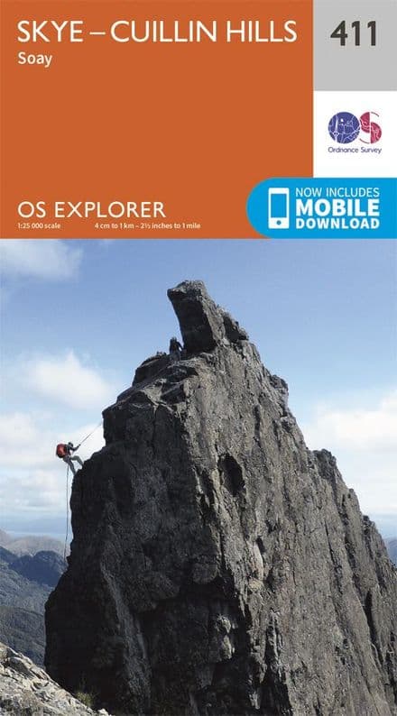 OS Explorer 411 Skye - Cuillin Hills