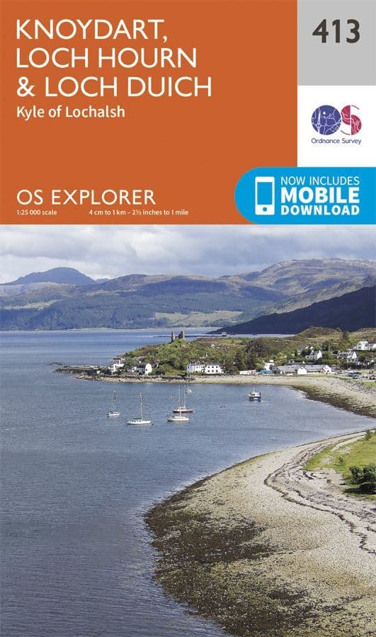OS Explorer 413 Knoydart, Loch Hourn & Loch Duich