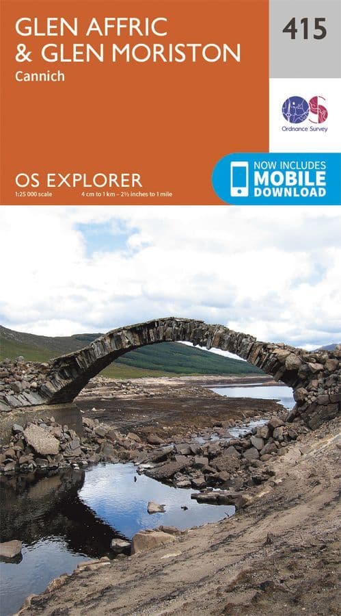 OS Explorer 415 Glen Affric & Glen Moriston