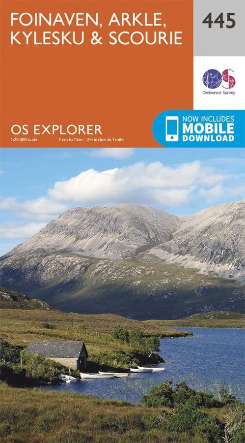 OS Explorer 445 Foinaven, Arkle, Kylesku & Scourie