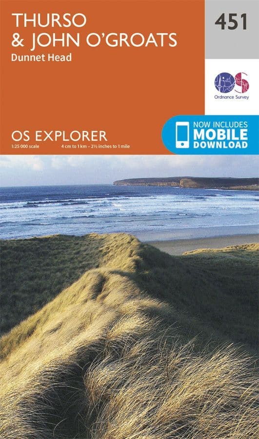 OS Explorer 451 Thurso & John o'Groats