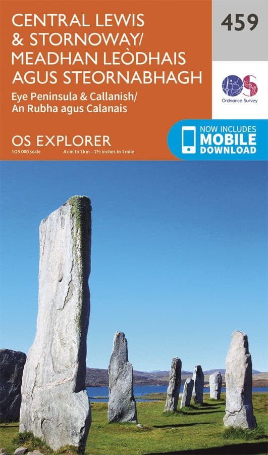 OS Explorer 459 Central Lewis & Stornaway / Meadhan Leòdhais agus Steòrnabhagh