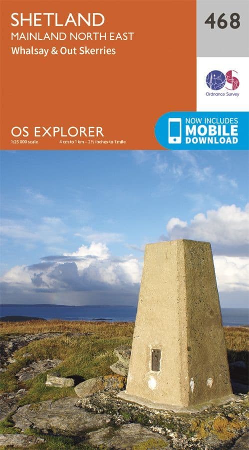 OS Explorer 468 Shetland - Mainland North East