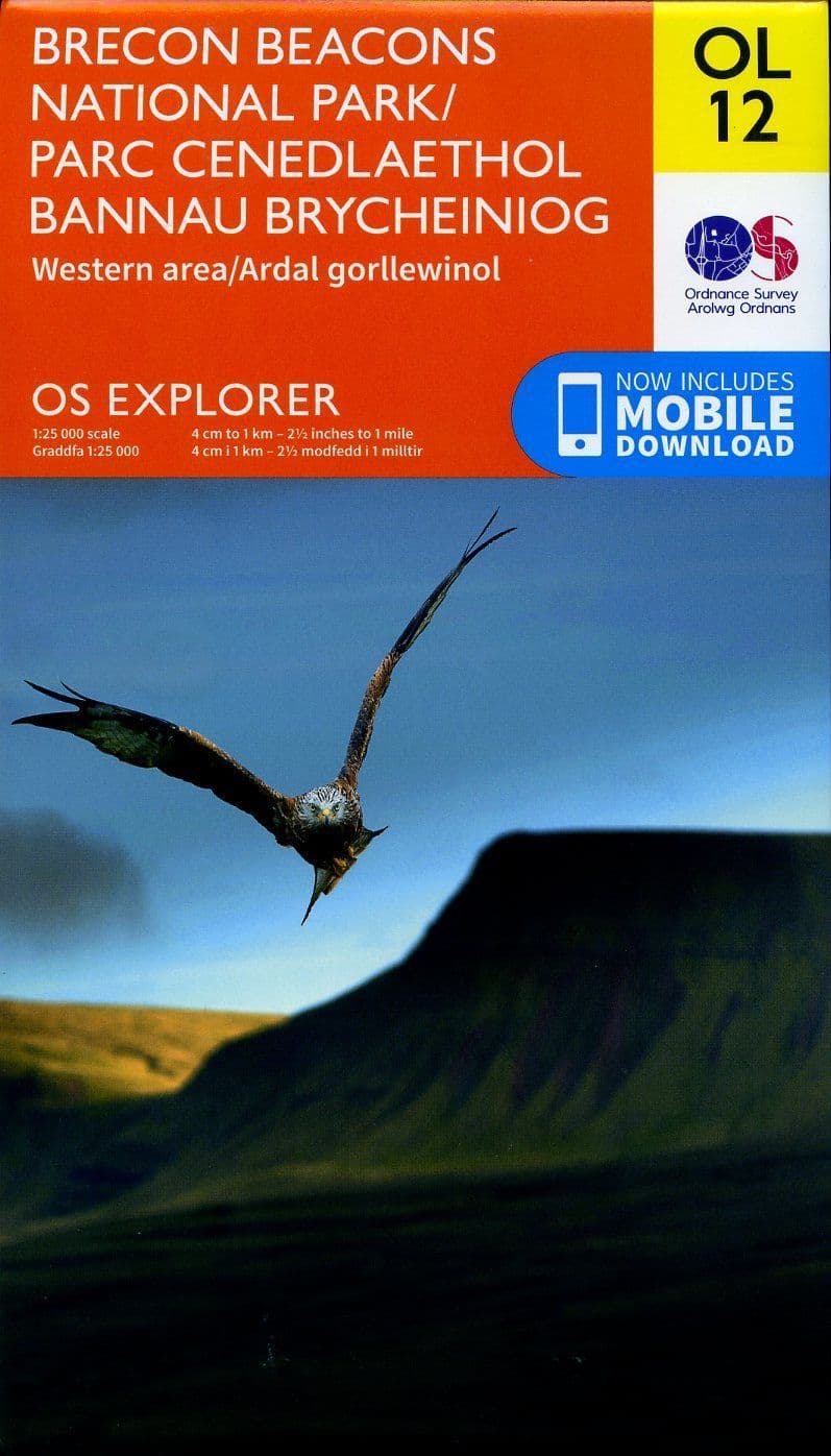 OS Explorer OL 12 Brecon Beacons National Park - Western Area