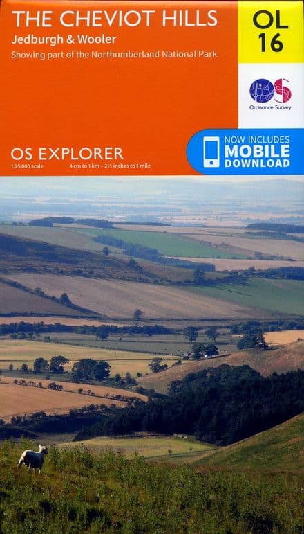 OS Explorer OL 16 The Cheviot Hills