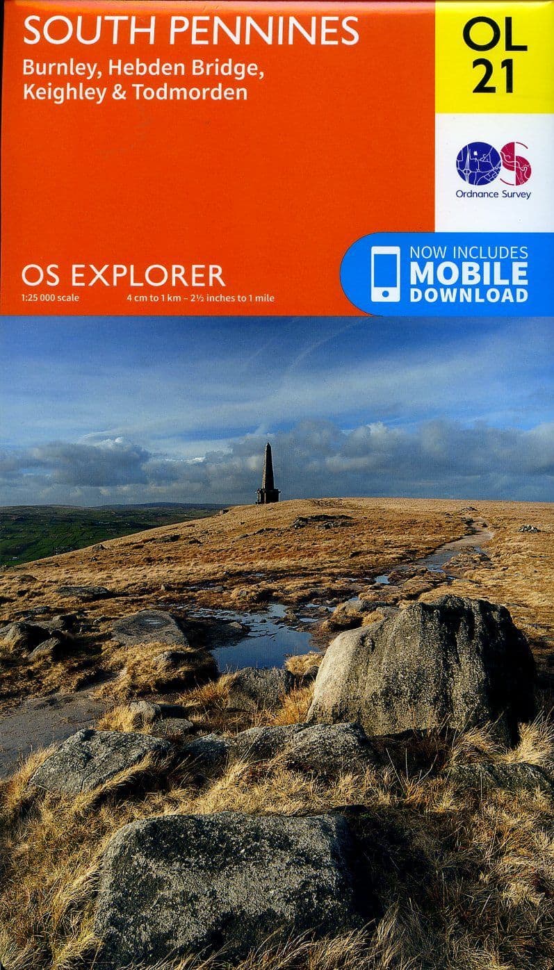 Ol21 Map OS Explorer OL 21 South Pennines