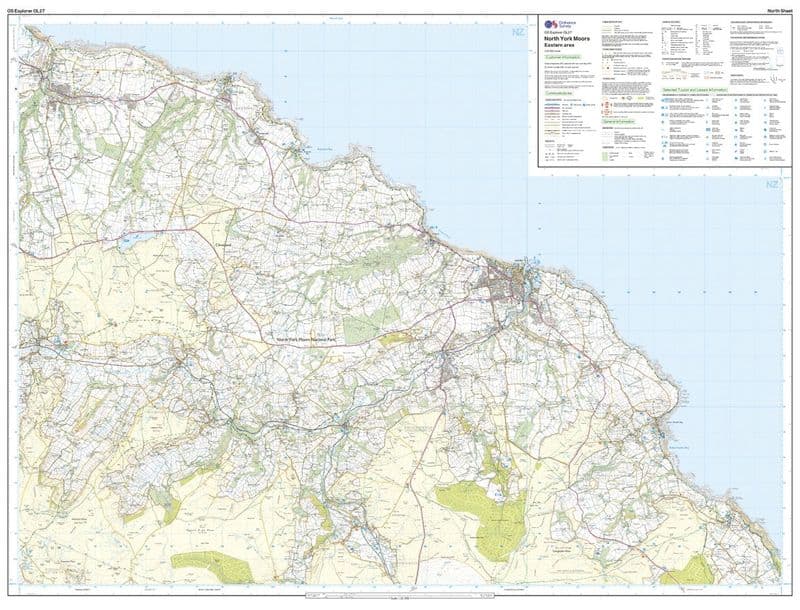 OS Explorer OL 27 North York Moors - Eastern Area