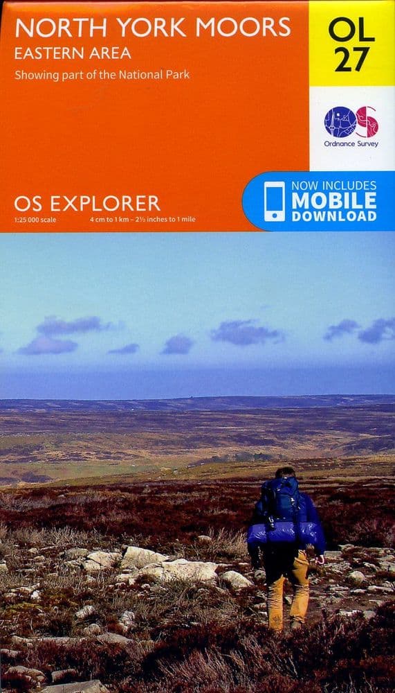 Os Map 252 OS Explorer OL 27 North York Moors - Eastern Area