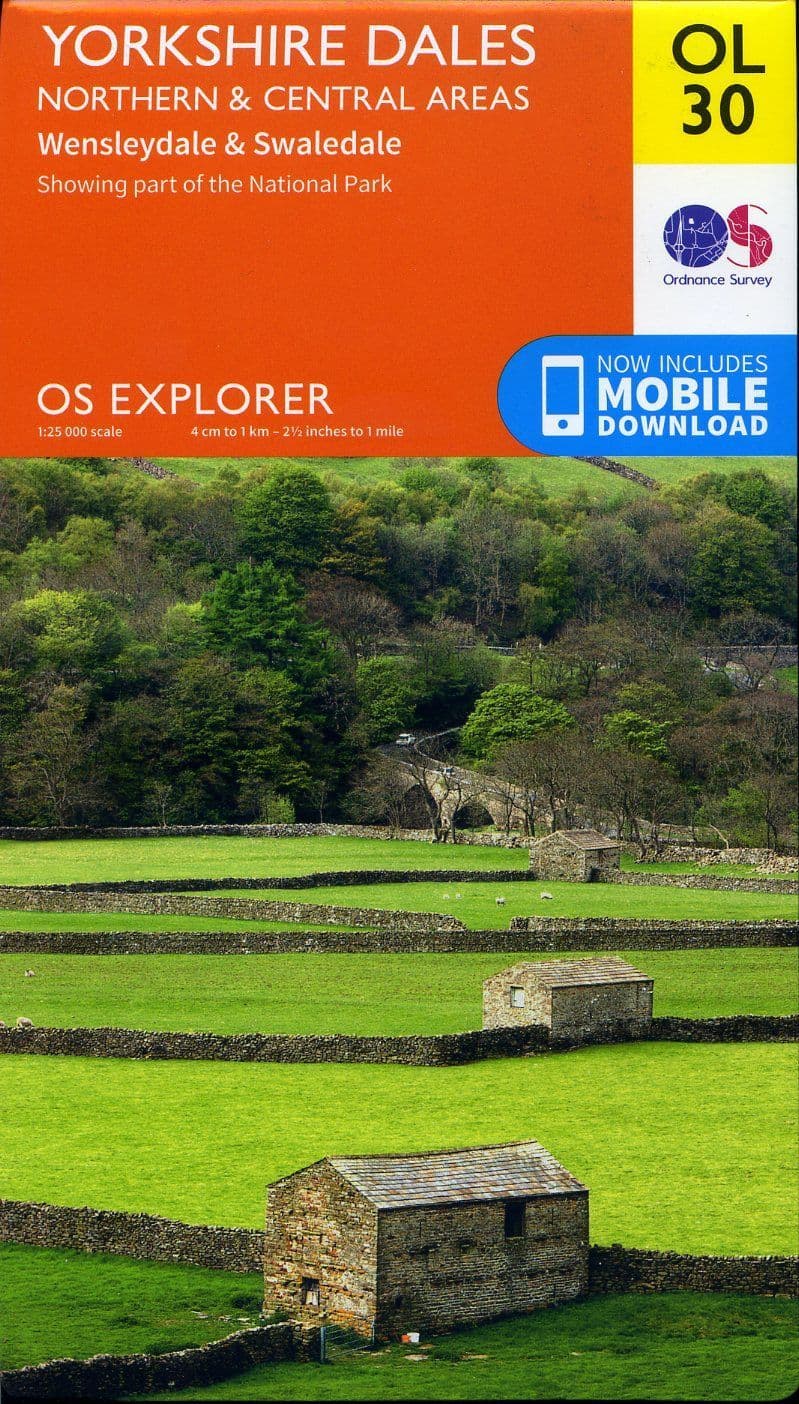 OS Explorer OL 30 Yorkshire Dales - Northern & Central Areas