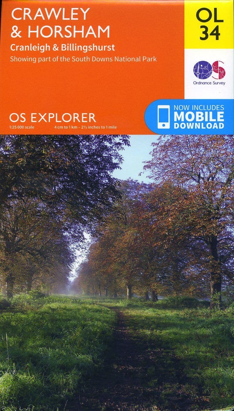 OS Explorer OL 34 Crawley & Horsham