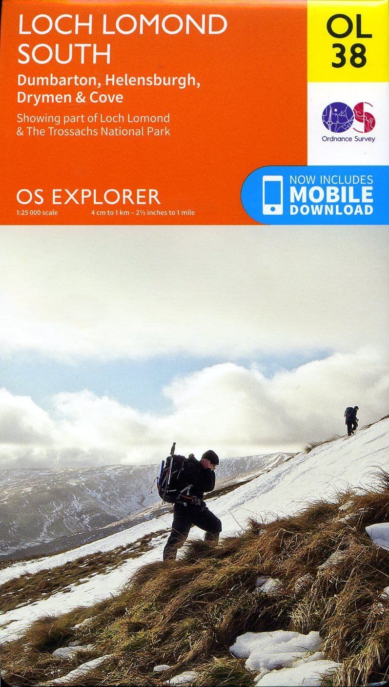 OS Explorer OL 38 Loch Lomond South