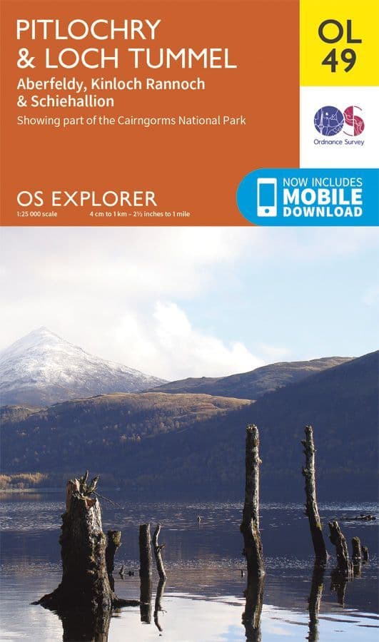 OS Explorer OL 49 Pitlochry & Loch Tummel