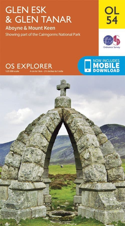 OS Explorer OL 54 Glen Esk & Glen Tanar