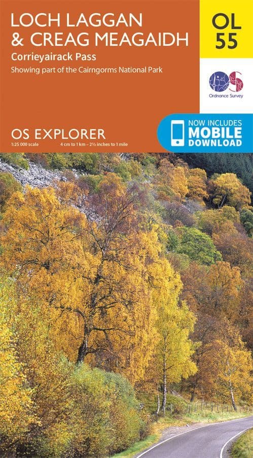 OS Explorer OL 55 Loch Laggan & Creag Meadaidh