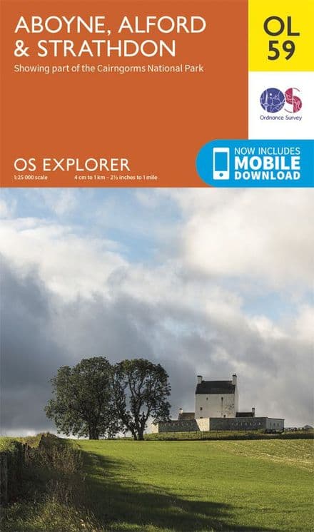 OS Explorer OL 59 Aboyne Alford & Strathdon