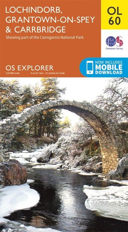 OS Explorer OL 60 Lochindorb & Grangetown on Spey & Carrbridge