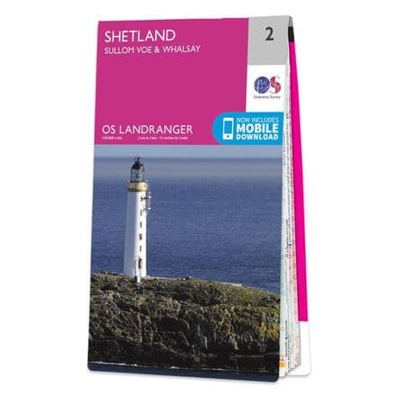 OS Landranger 02 - Shetland - Sullom Voe and Whalsay