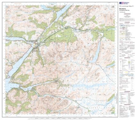 OS Landranger 041 - Ben Nevis, Fort William & Glen Coe - FLAT Rolled in a Tube