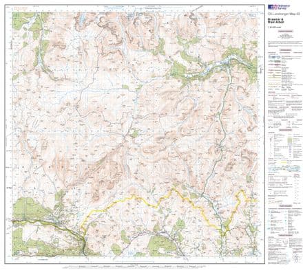 OS Landranger 043 - Braemar & Blair Atholl - FLAT Rolled in a Tube