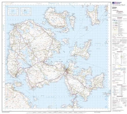OS Landranger 06 - Orkney - Mainland - FLAT Rolled in a Tube