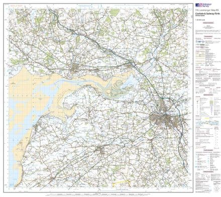 OS Landranger 085 - Carlisle & Solway Firth, Gretna Green - FLAT Rolled in a Tube