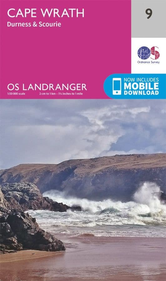 OS Landranger 09 - Cape Wrath, Durness and Scourie