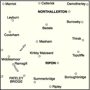 OS Landranger 099 - Northallerton & Ripon, Pateley Bridge & Leyburn - FLAT Rolled in a Tube