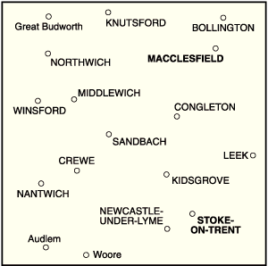 OS Landranger 118 - Stoke-on-Trent & Macclesfield - FLAT Rolled in a Tube