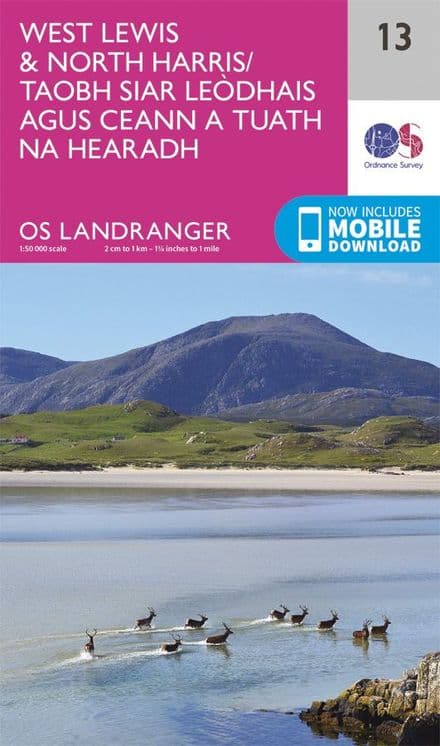 OS Landranger 13 - West Lewis and North Harris