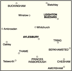 OS Landranger 165 - Aylesbury, Leighton Buzzard, Thame & Berkhamstead - FLAT Rolled in a Tube