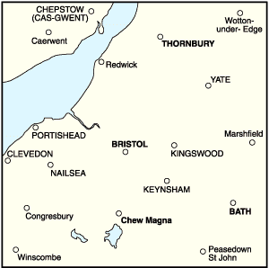 OS Landranger 172 - Bristol & Bath, Thornbury & Chew Magna - FLAT Rolled in a Tube