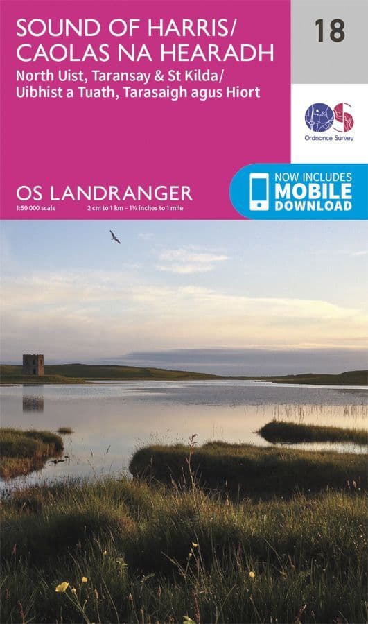 OS Landranger 18 Sound of Harris and North Uist