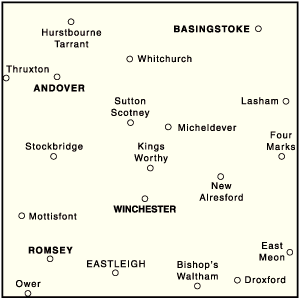 OS Landranger 185 - Winchester & Basingstoke, Andover & Romsey - FLAT Rolled in a Tube