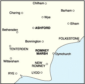 OS Landranger 189 - Ashford & Romney Marsh, Rye & Folkestone - FLAT Rolled in a Tube