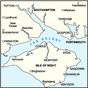 Mappa Ciclismo Southampton Mappa Ordnance Survey Solent & Isle Of Wight ...
