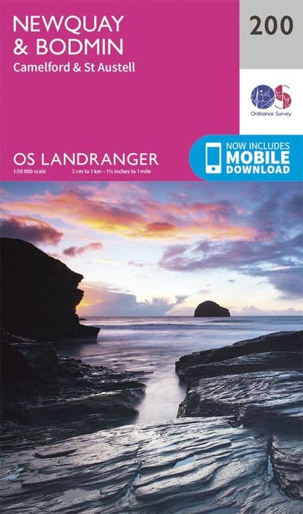 OS Landranger 200 Newquay and Bodmin