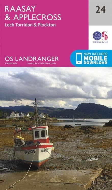 OS Landranger 24 - Raasay and Applecross